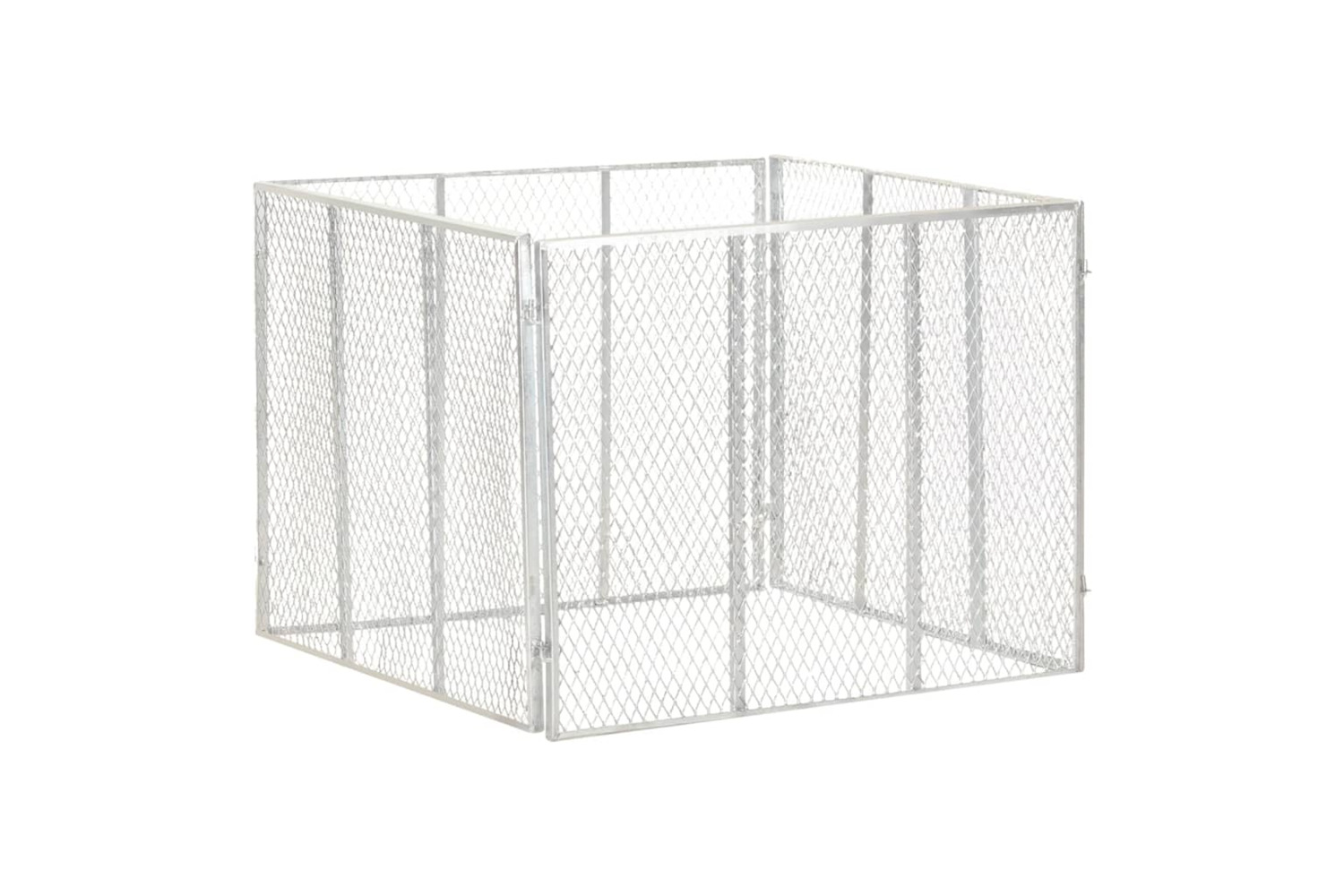 vidaXL 146150 Garden Composter 100x100x77cm Galvanised Iron