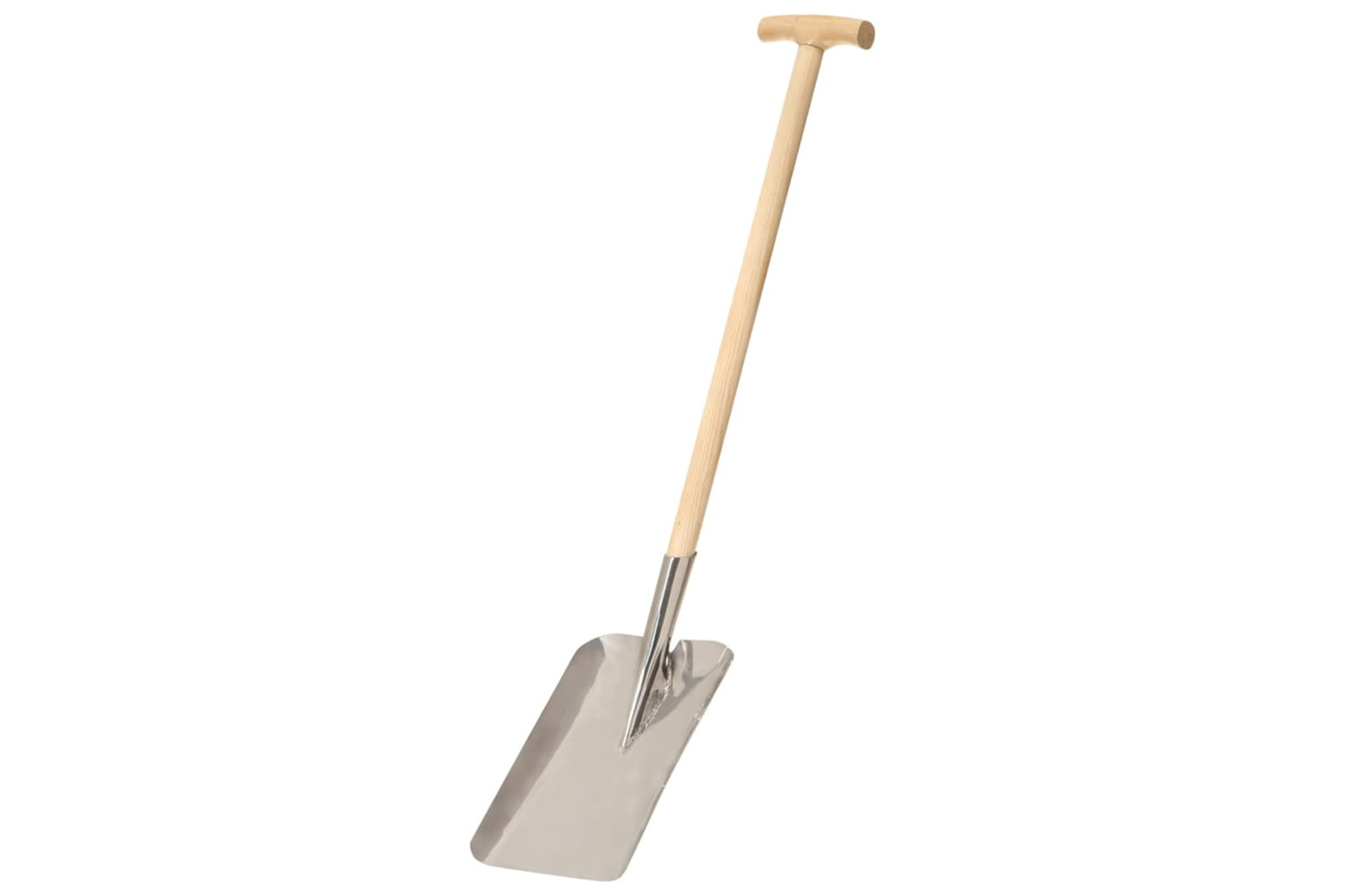 vidaXL 146146 Garden Shovel T Grip Stainless Steel And Ashwood