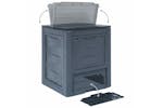 Vidaxl 278920 Garden Composters 3 Pcs Grey 60x60x73cm 780 L