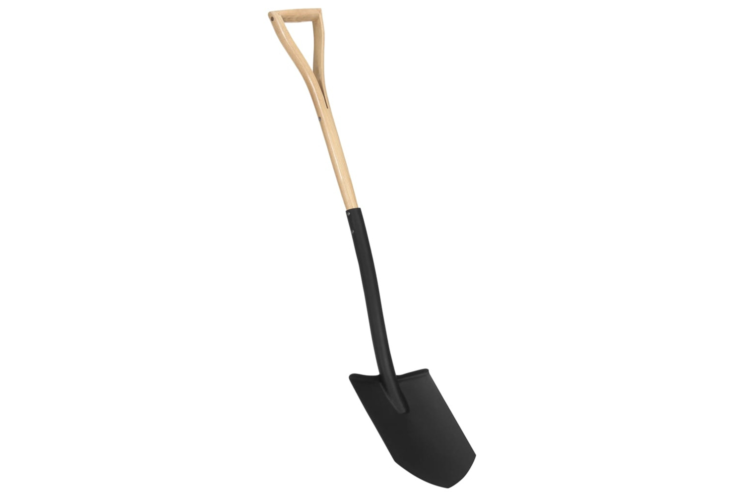 vidaXL Garden Point Shovel Yd Grip Steel And Ashwood