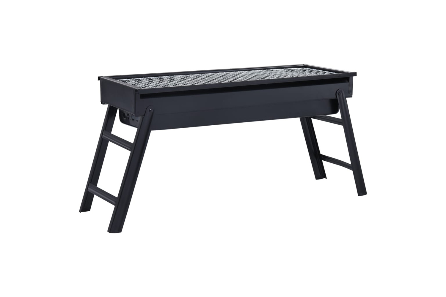 vidaXL 43156 Bbq Charcoal Smoker With Bottom Shelf Black Heavy Xxxl