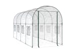 Vidaxl 317247 Greenhouse Transparent 160x400x190 Cm Pvc&powder-coated Steel