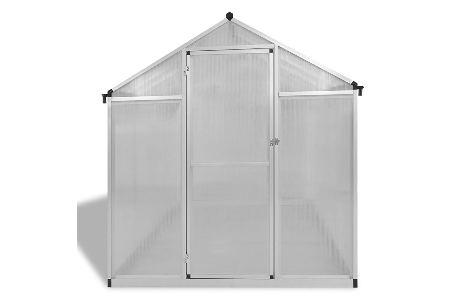 Vidaxl Reinforced Aluminium Greenhouse With Base Frame 4.6 M²