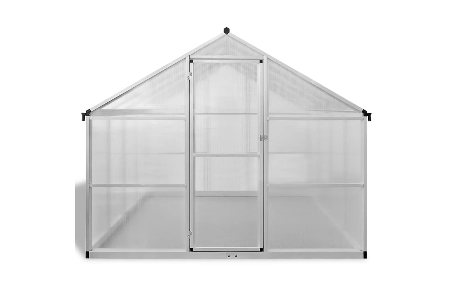 Vidaxl Reinforced Aluminium Greenhouse With Base Frame 6.05 M²