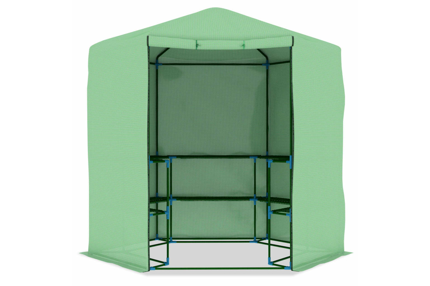 vidaXL 48166 Greenhouse With Shelves Steel 227x223cm