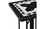 Vidaxl 46711 Mosaic Side Table Black And White Ceramic