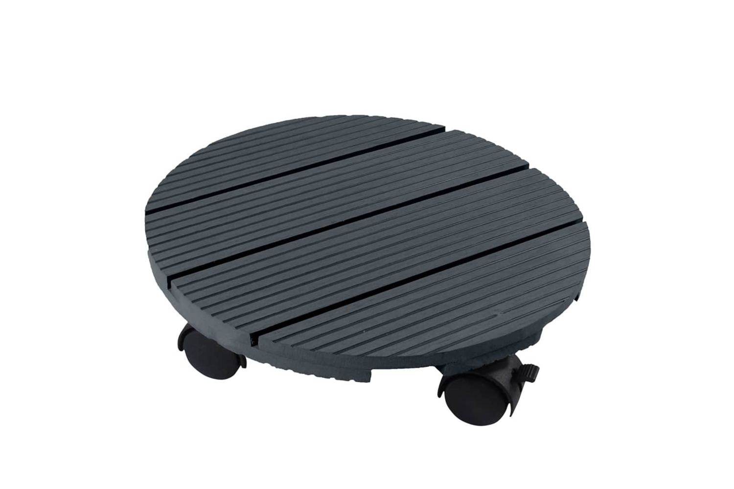 Nature 446401 Plant Trolley Round Ã30 Cm Anthracite Wood