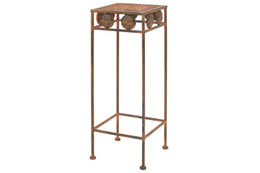 Vidaxl 245928 Plant Stand Set 3 Pieces Vintage Style Metal Rusty