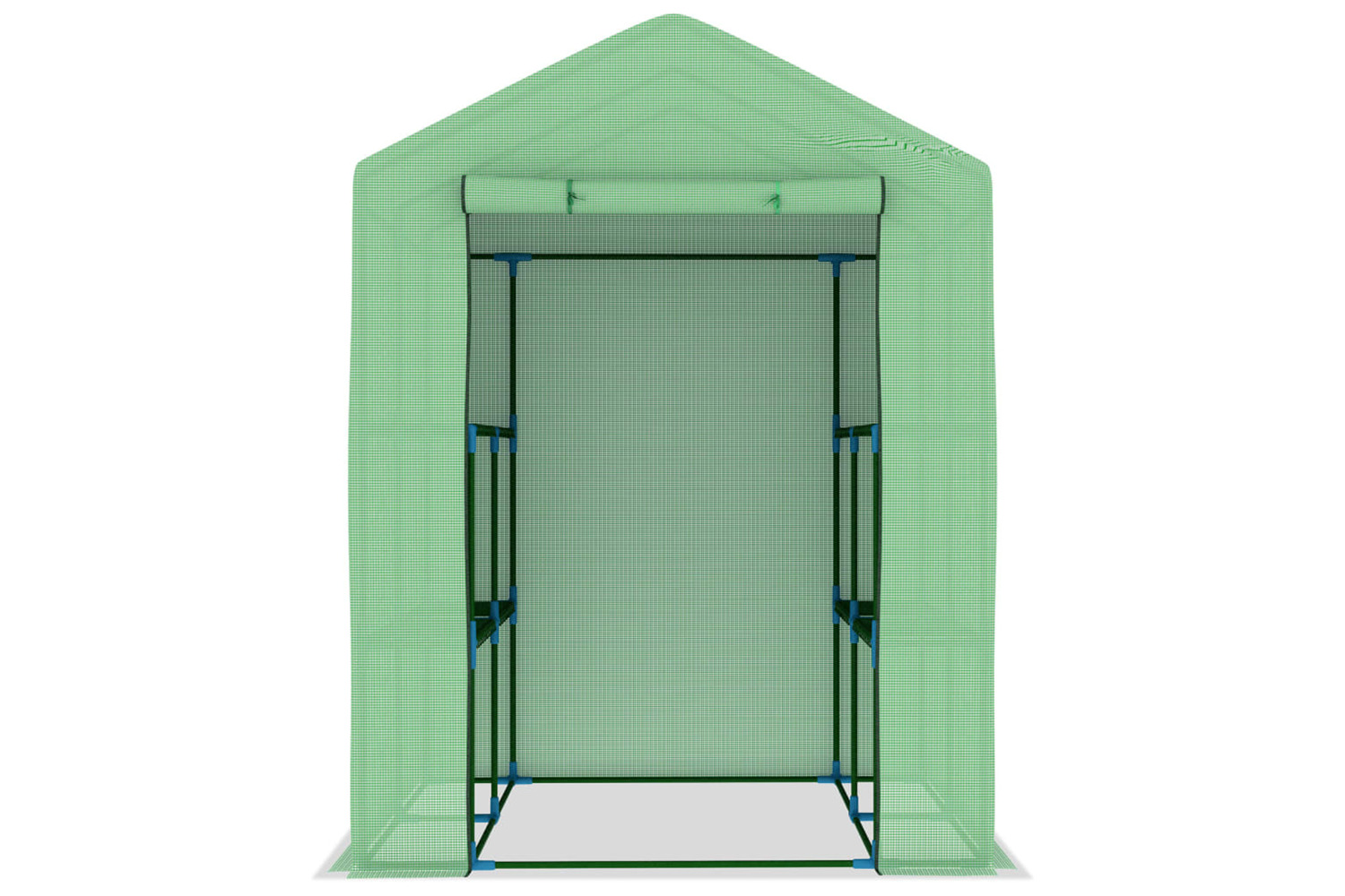 vidaXL 48167 Greenhouse With Shelves Steel 143x143x195cm
