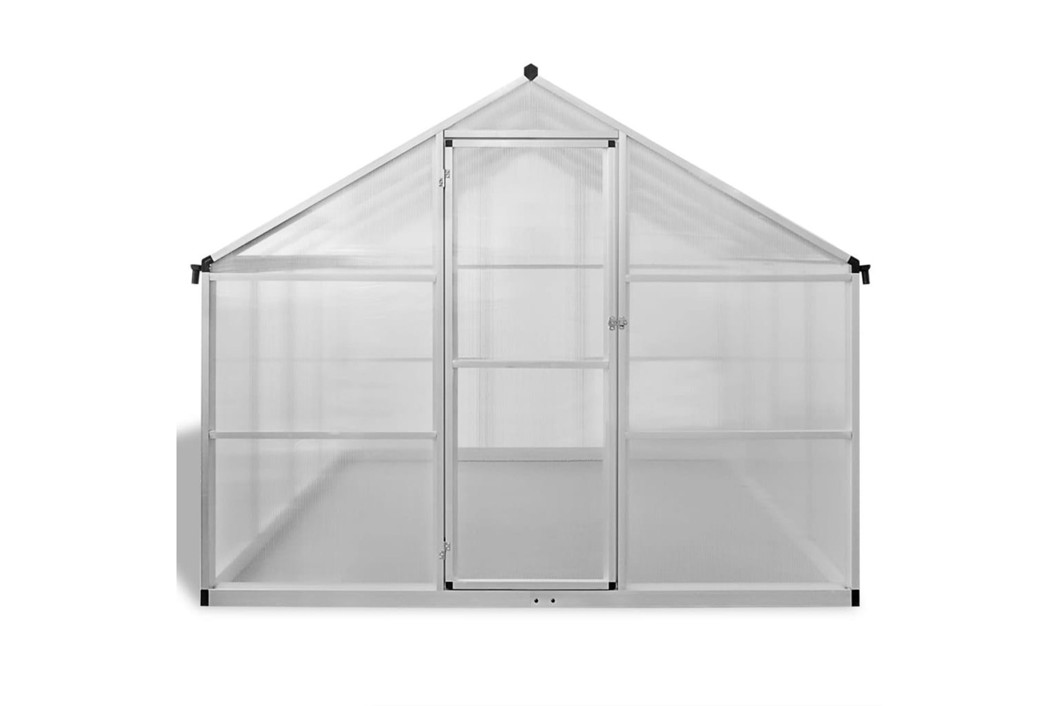 Vidaxl Reinforced Aluminium Greenhouse With Base Frame 9.025 M²