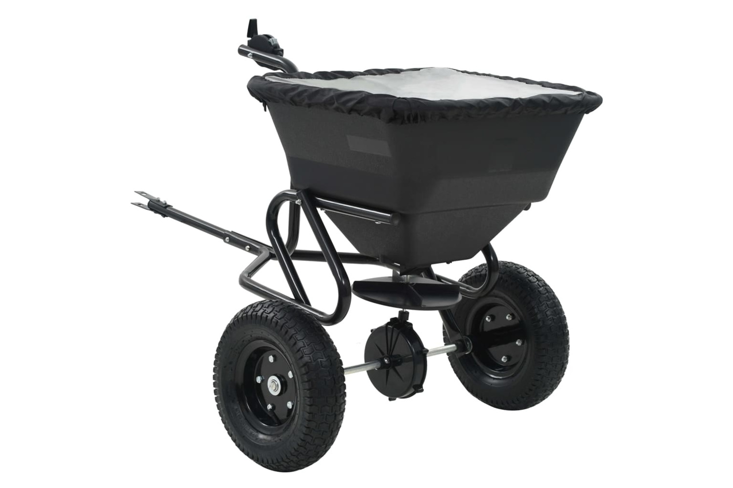 vidaXL 142967 Tow Behind Salt Spreader Pvc And Steel 125x74x79cm 45 L