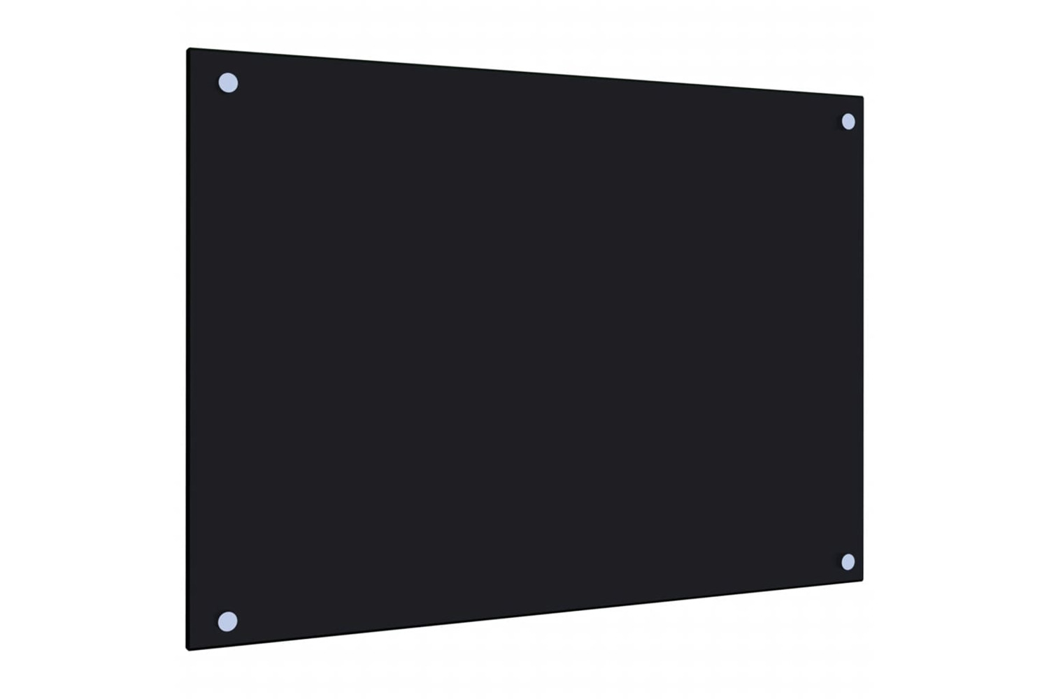 Vidaxl Kitchen Backsplash Black 70 X 50 Cm Tempered Glass