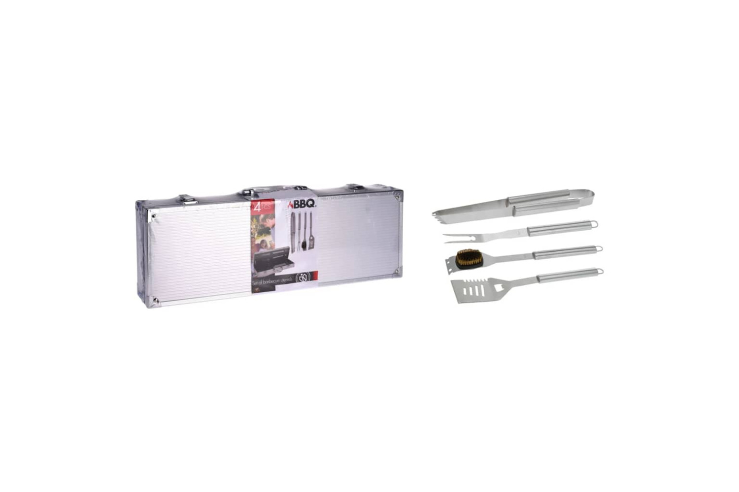 Progarden 443157 4 Piece Barbecue Grill Tool Set