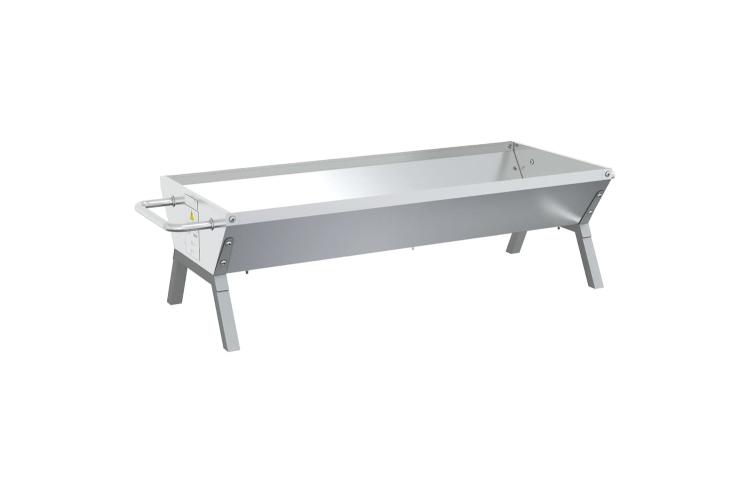 vidaXL 319969 Bbq Tray Silver 118x42x30.5cm Stainless Steel