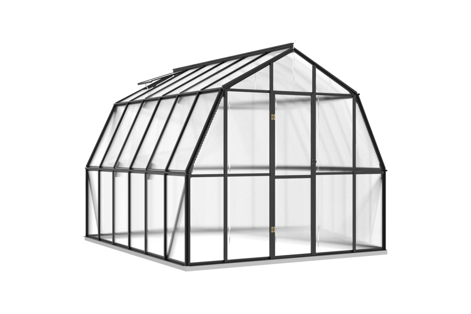 vidaXL Greenhouse With Base Frame Anthracite 9.53 M2 Aluminium
