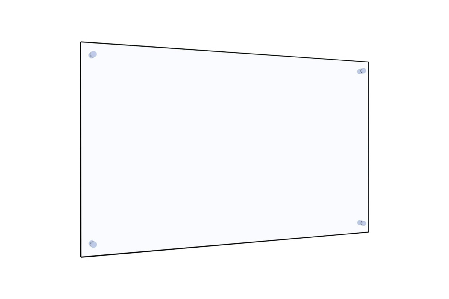 Vidaxl Kitchen Backsplash Transparent 100 X 60 Cm Tempered Glass