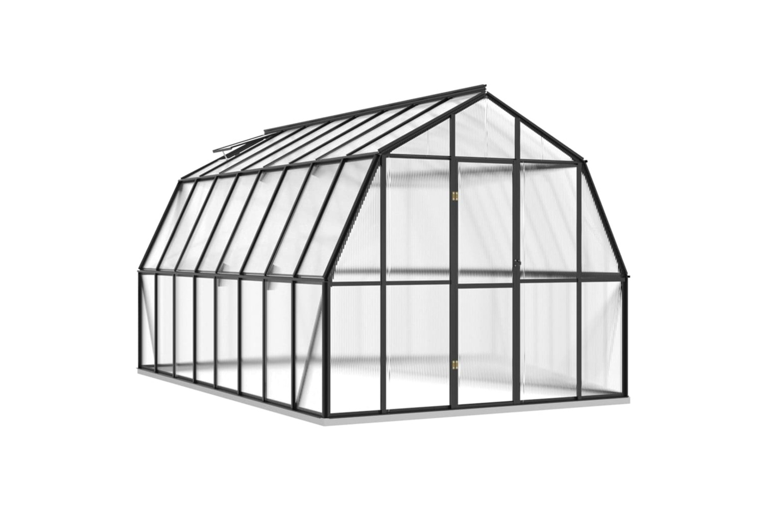 vidaXL Greenhouse With Base Frame Anthracite 12.63 M2 Aluminium