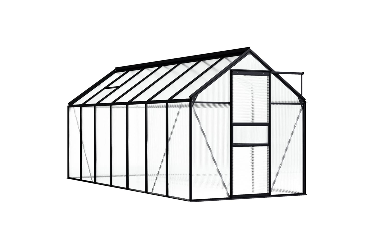 vidaXL 48213 Greenhouse Anthracite Aluminium 8.17 m²