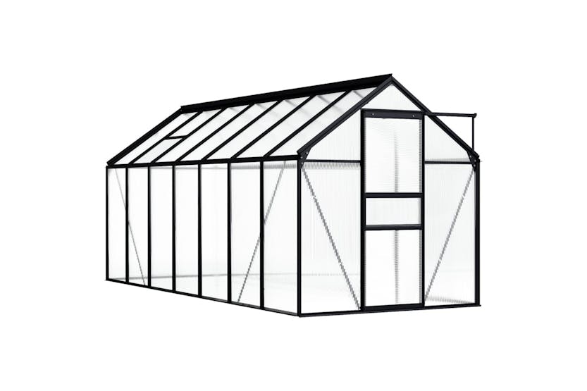 Vidaxl 48213 Greenhouse Anthracite Aluminium 8.17 Mâ²