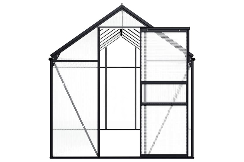 Vidaxl 48213 Greenhouse Anthracite Aluminium 8.17 Mâ²