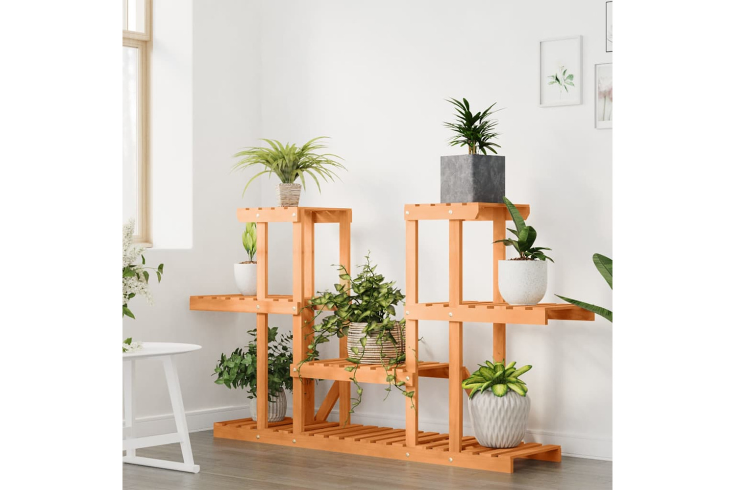 vidaXL 362854 Flower Stand 110x25x73cm Solid Wood Fir