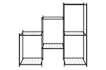 Vidaxl 343129 Flower Stand 83x25x80 Cm Black Iron