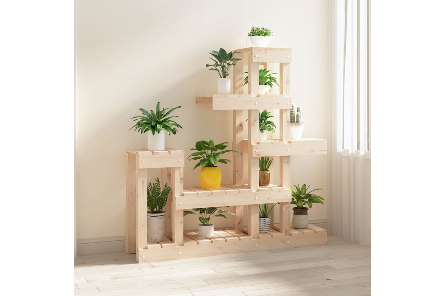 vidaXL 822102 Plant Stand 92x25x97cm Solid Wood Pine