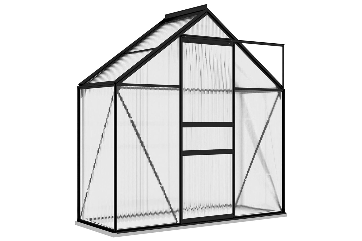 vidaXL 312064 Greenhouse Anthracite Aluminium 1.33 m²