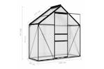 Vidaxl 312064 Greenhouse Anthracite Aluminium 1.33 Mâ²