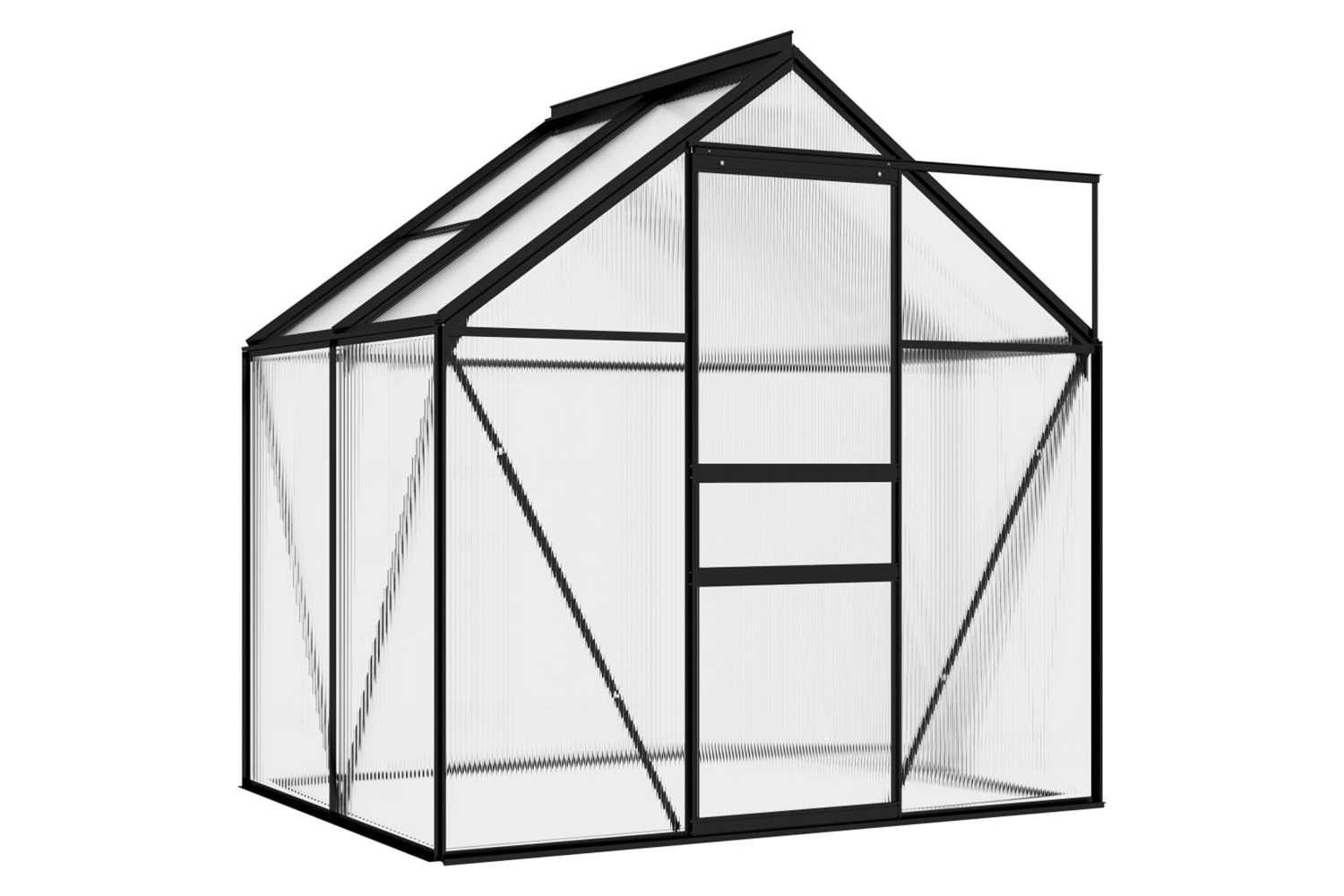 vidaXL 312057 Greenhouse Anthracite Aluminium 2.47 m²