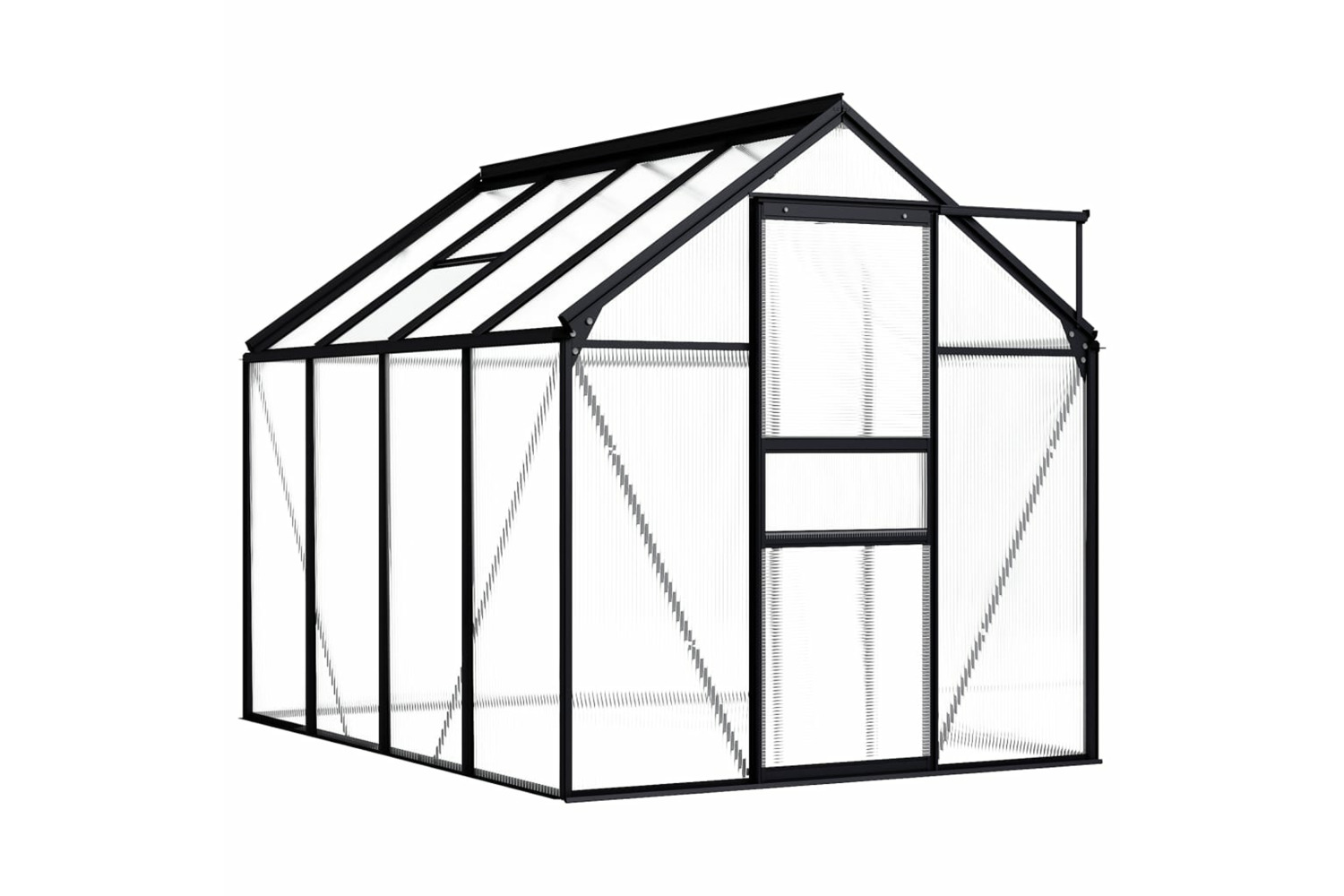 vidaXL 48210 Greenhouse Anthracite Aluminium 4.75 m²