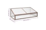 Vidaxl 362647 Greenhouse Grey 110x58.5x39 Cm Fir Wood