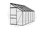 Vidaxl 312046 Greenhouse Anthracite Aluminium 6.23 Mâ³