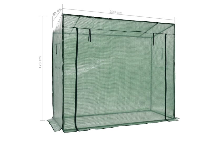 Vidaxl 46918 Walk-in Greenhouse 200x80x173 Cm