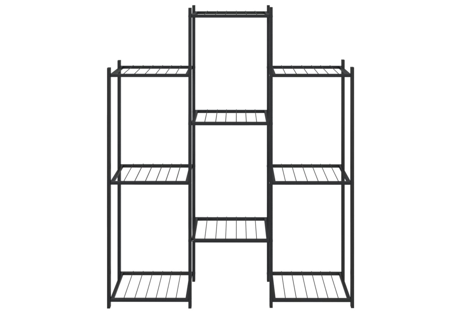 vidaXL 343123 Flower Stand 83x25x100cm Black Iron