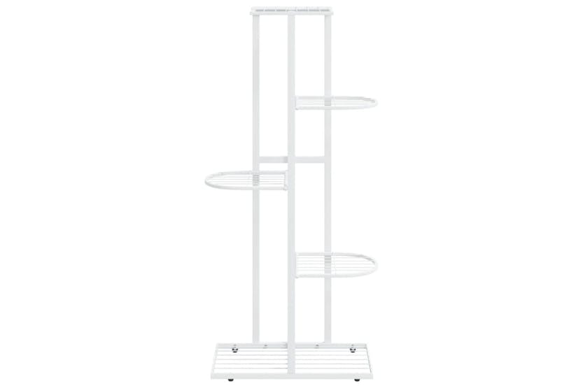 Vidaxl 336111 5-floor Flower Stand 43x22x98 Cm White Metal