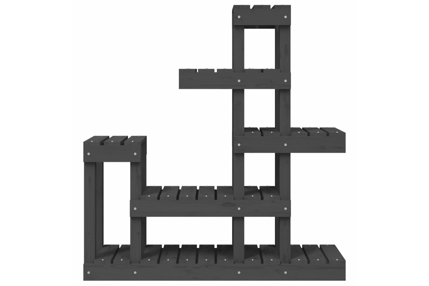 vidaXL 822104 Plant Stand Grey 92x25x97cm Solid Wood Pine