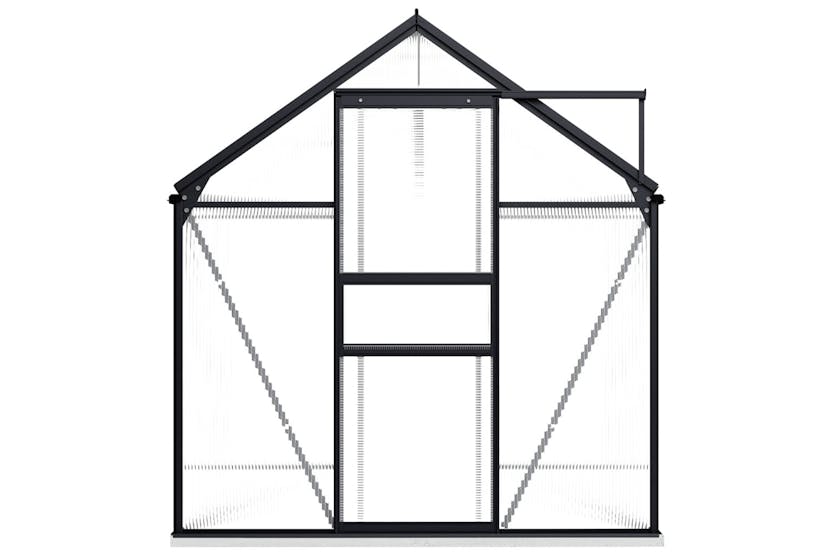 Vidaxl 48216 Greenhouse With Base Frame Anthracite Aluminium 4.75 Mâ²
