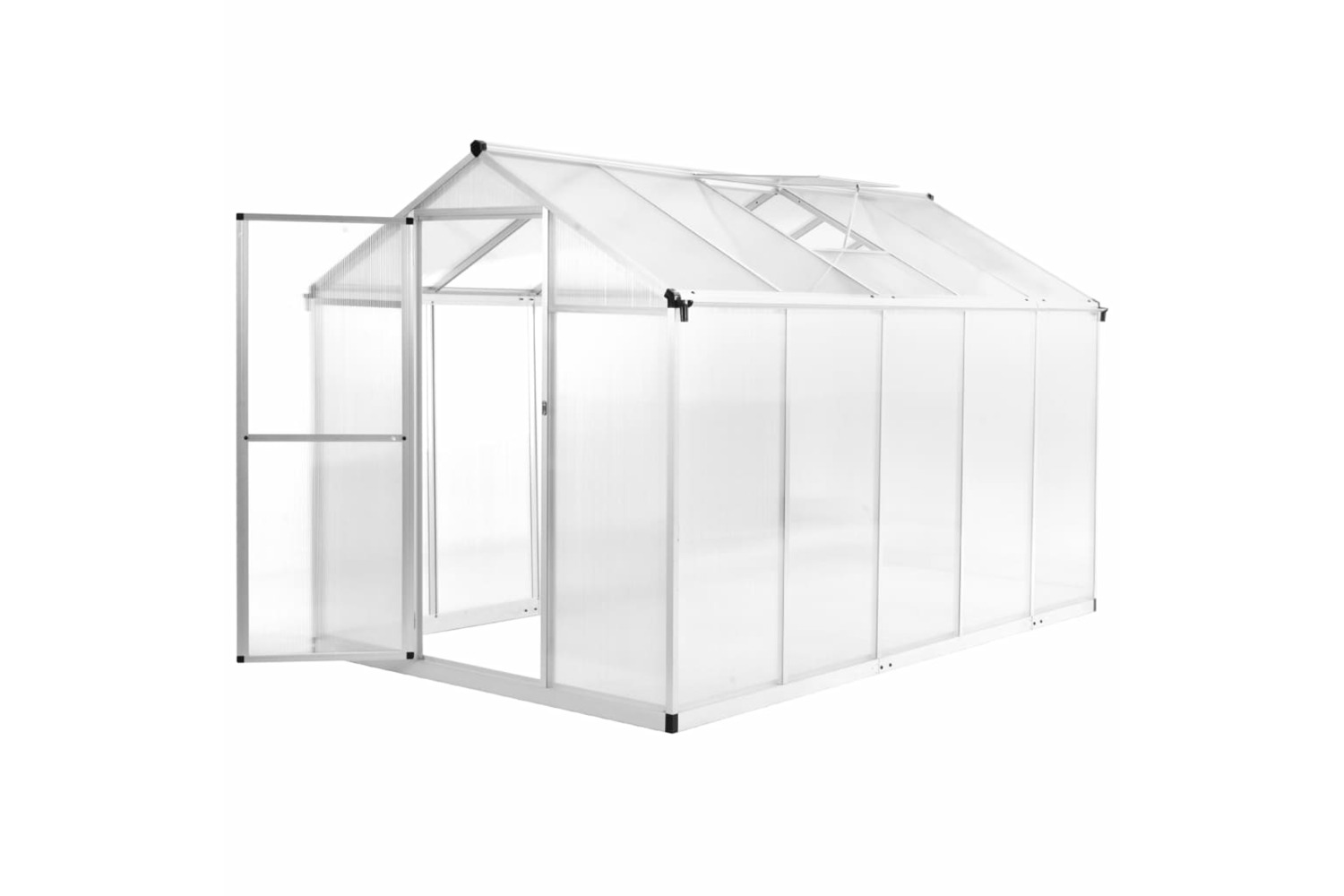 Vidaxl Greenhouse Aluminium 302x190x195 Cm 11.19 M³