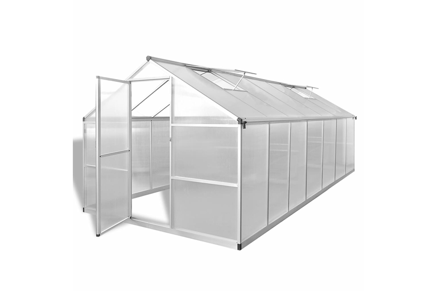 Vidaxl Greenhouse Reinforced Aluminium 10.53 M²