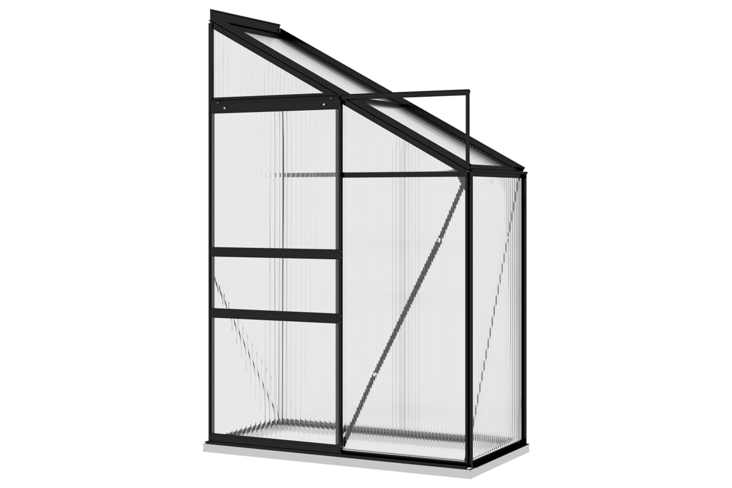 vidaXL 312048 Greenhouse Anthracite Aluminium 1.44 MÃ¢Â³