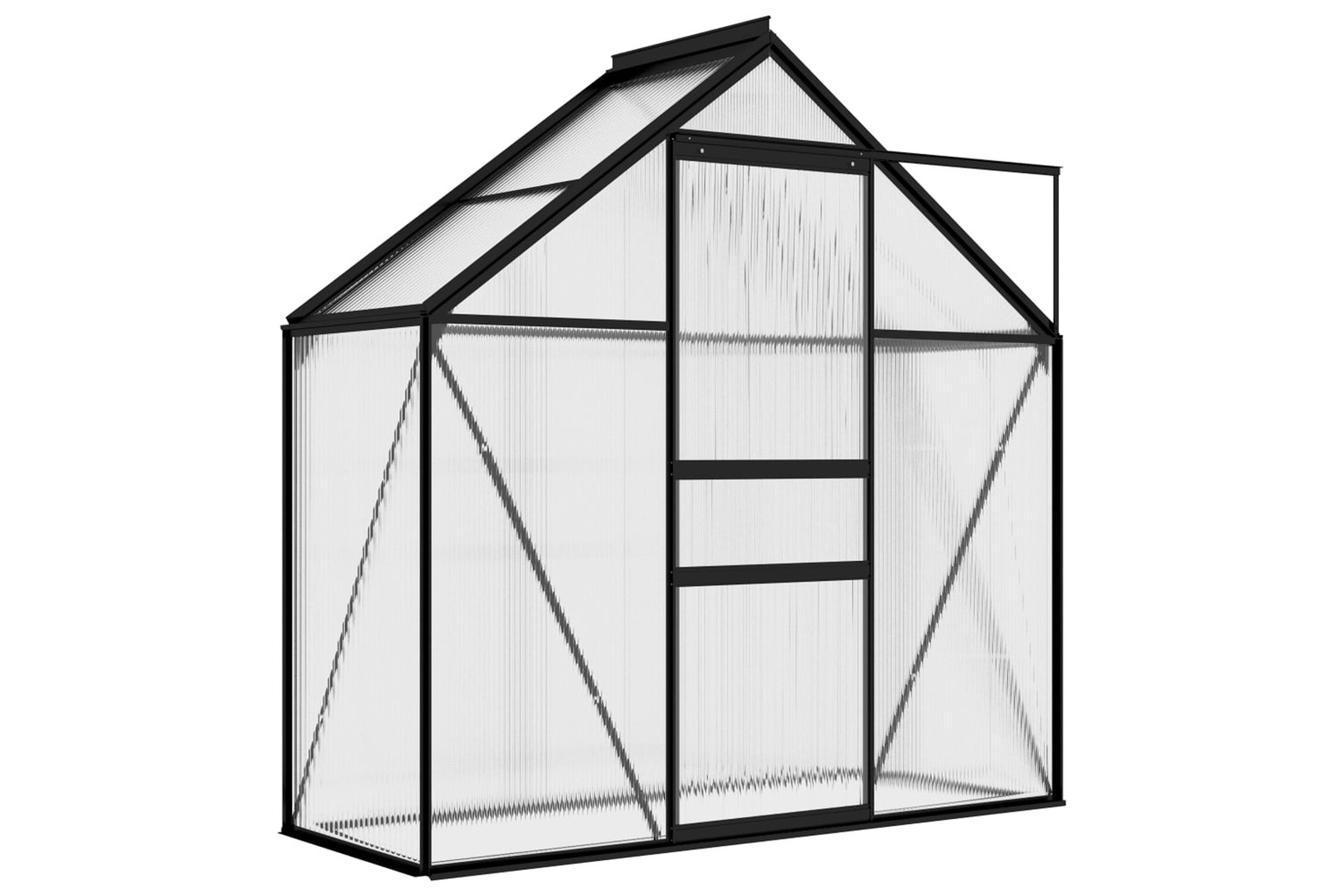 vidaXL 312056 Greenhouse Anthracite Aluminium 1.33 m²