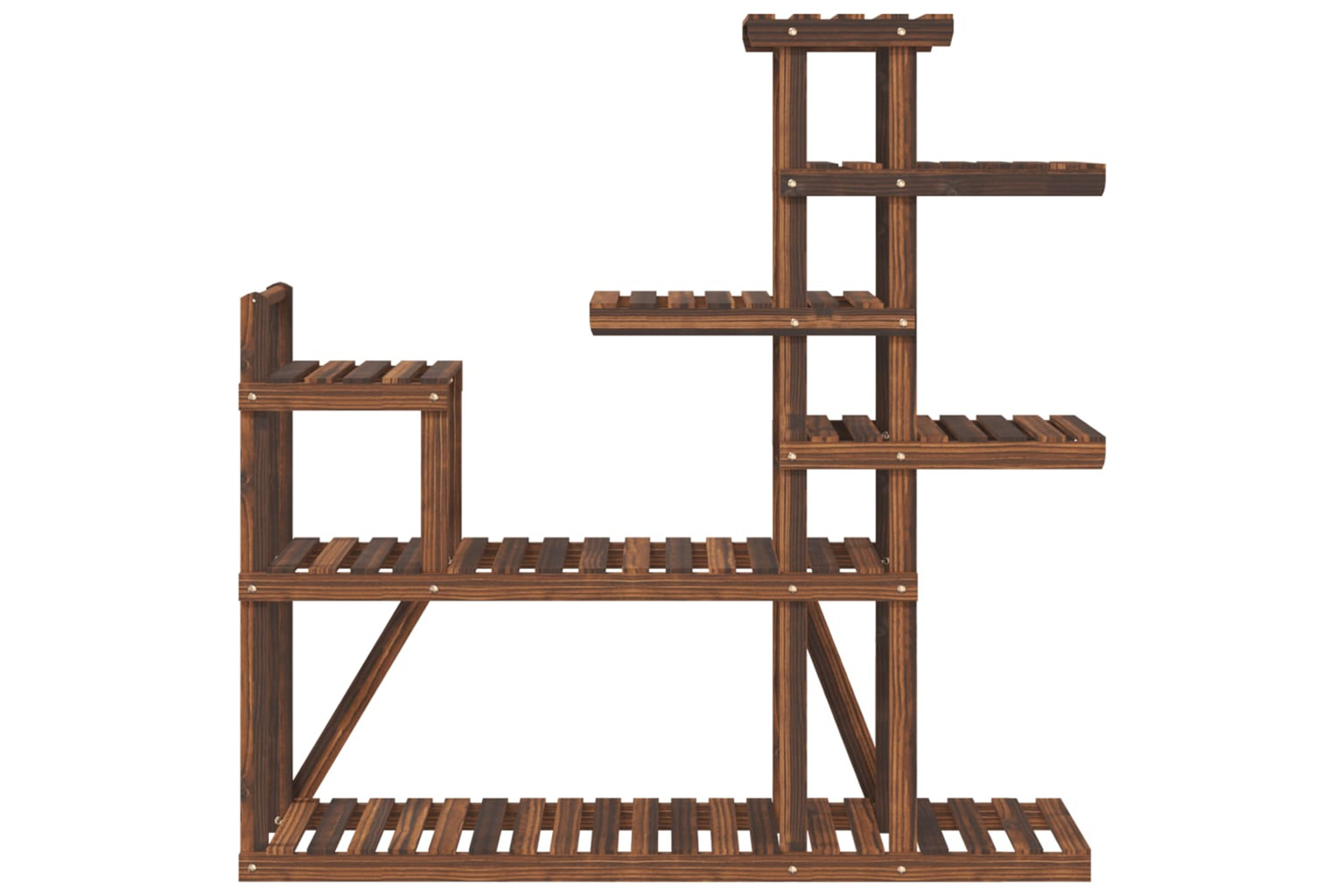 vidaXL 362867 Flower Stand 110x25x111cm Solid Wood Fir