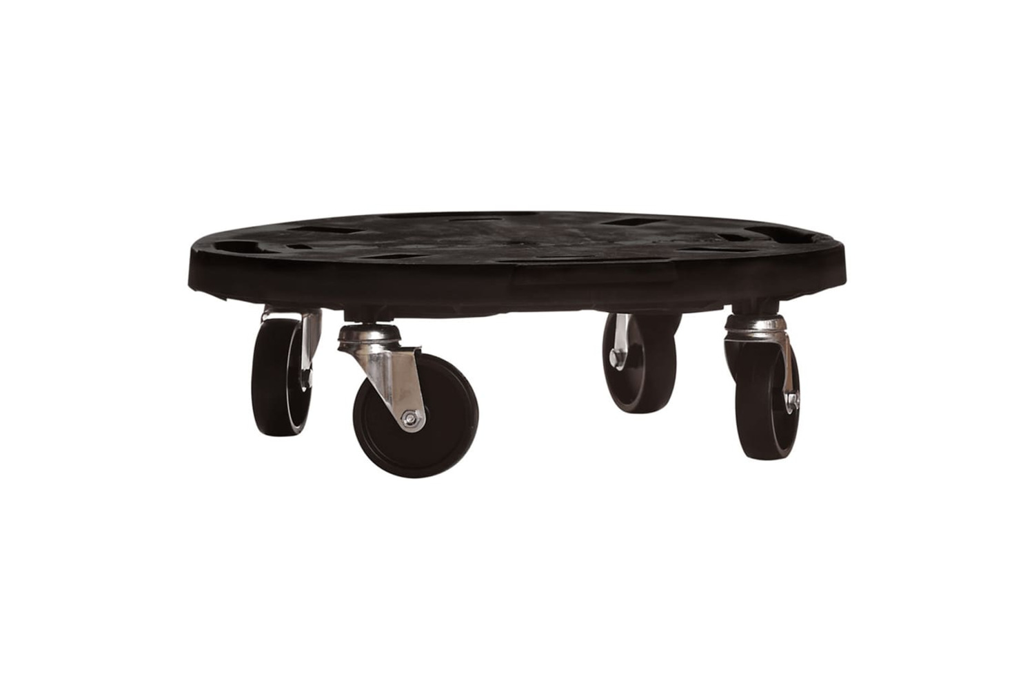 Vidaxl Plant Trolley With Wheels Diameter 40 Cm Black 275 Kg