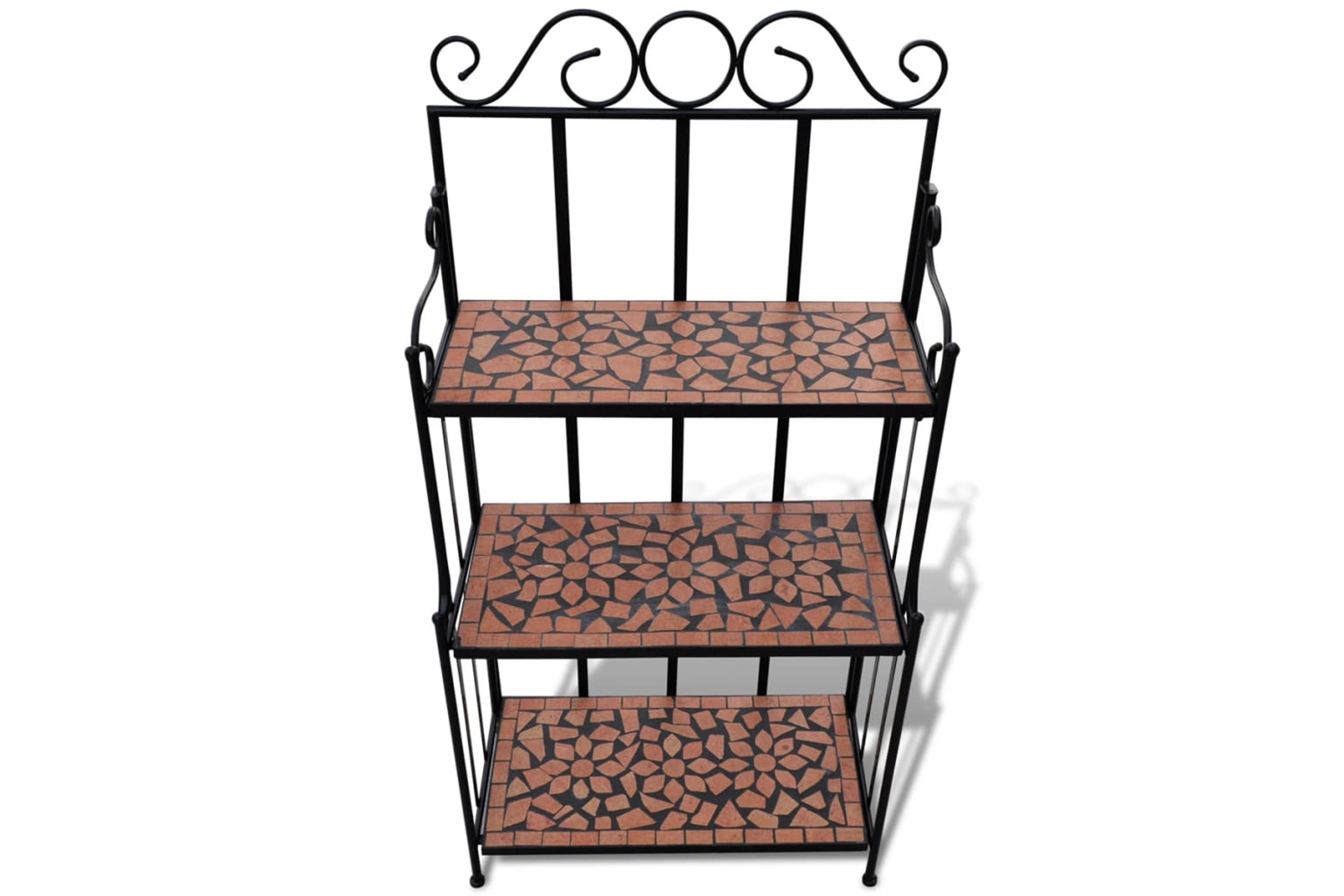 vidaXL 41131 Plant Stand Plant Display Terracotta Colour Mosaic Pattern