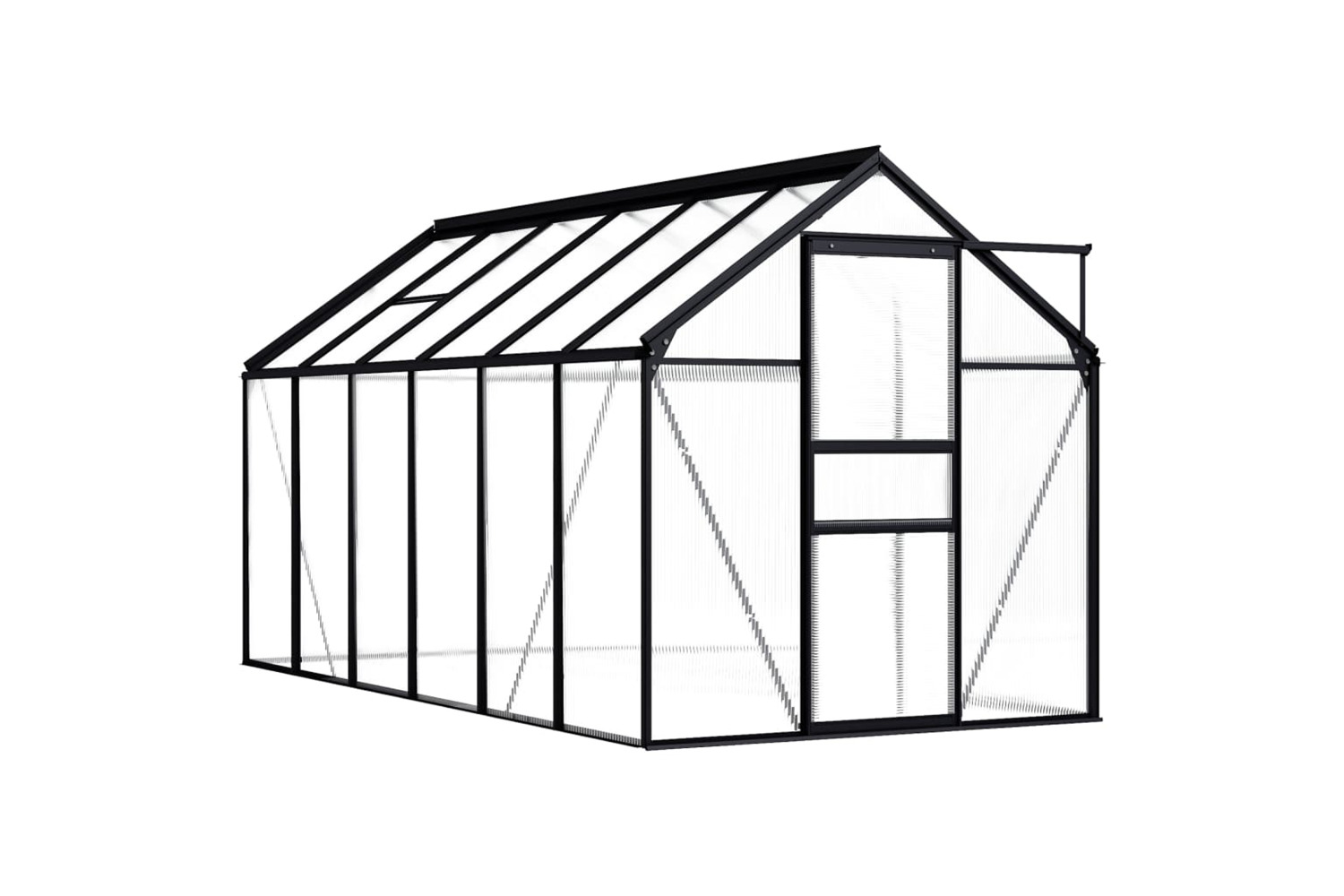 vidaXL 48212 Greenhouse Anthracite Aluminium 7.03 m²