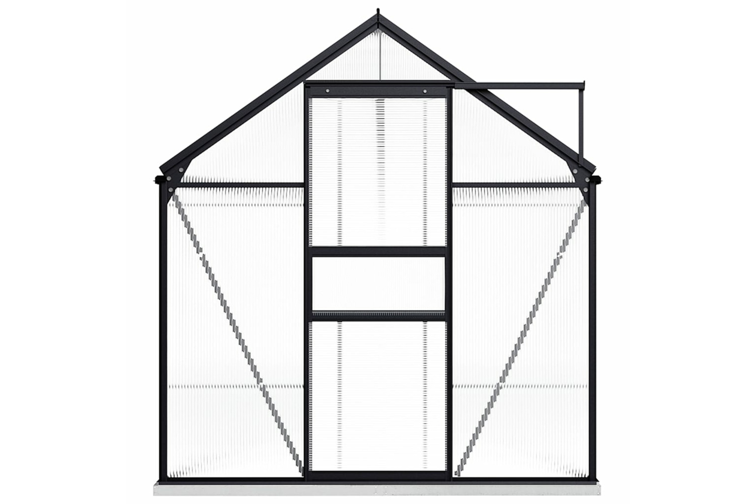 vidaXL 48220 Greenhouse With Base Frame Anthracite Aluminium 9.31 m²