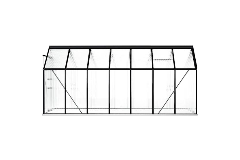 Vidaxl 48219 Greenhouse With Base Frame Anthracite Aluminium 8.17 Mâ²