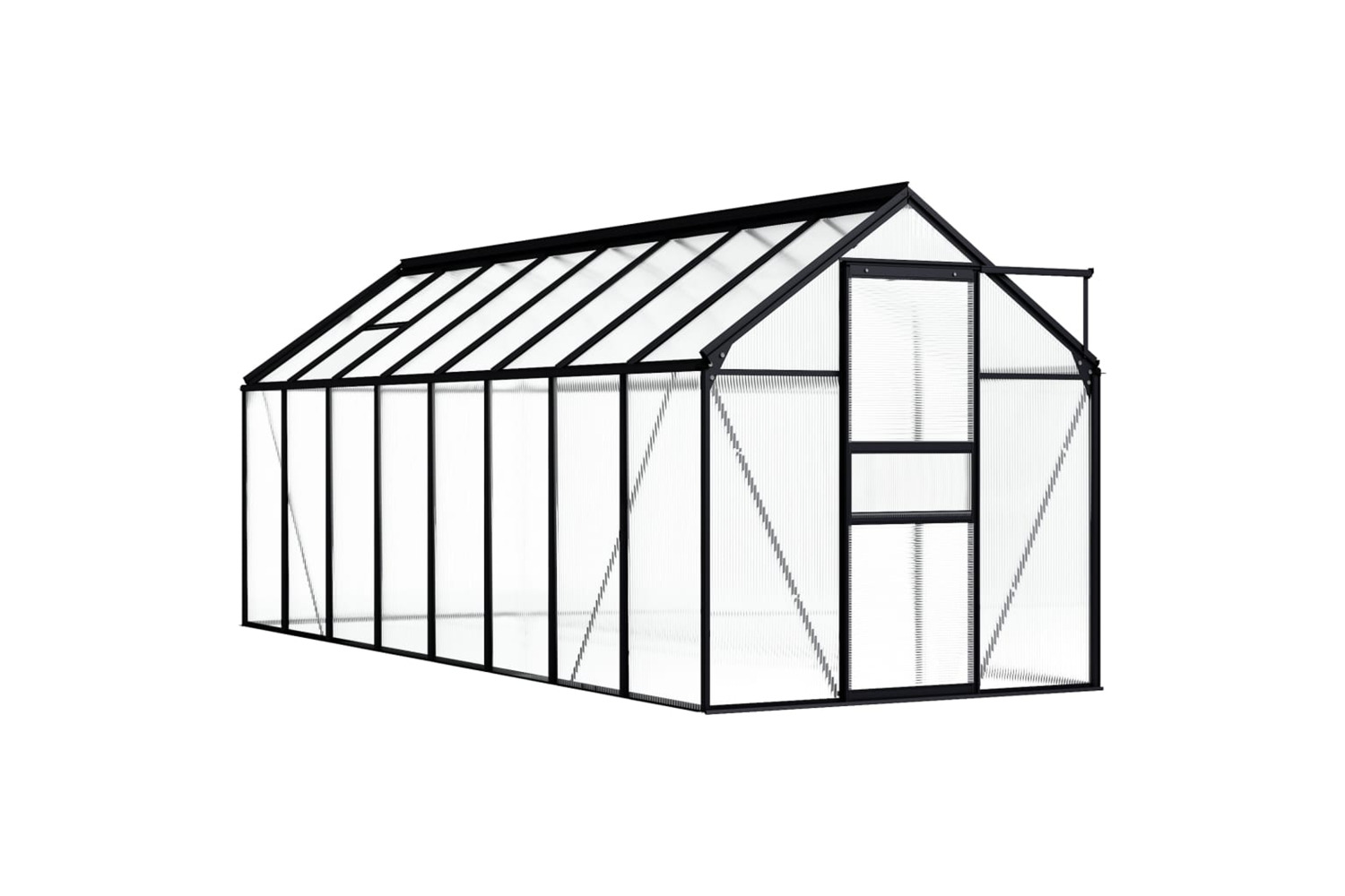 vidaXL 48214 Greenhouse Anthracite Aluminium 9.31 m²