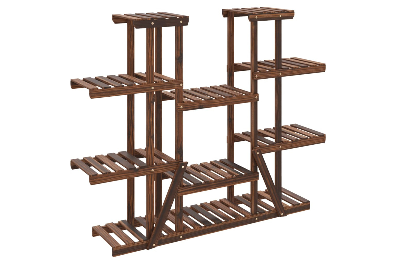 vidaXL 362857 Flower Stand 110x25x110.5cm Solid Wood Fir